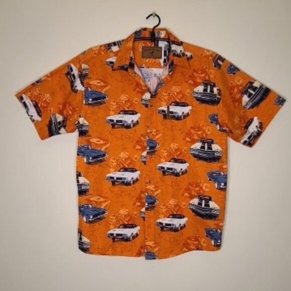 North River Short Sleeve Button Down Muscle Car Shirt - Picture 2 of 5